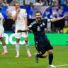 Argentina's Lionel Messi celebrates 