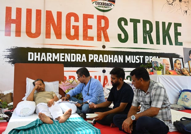 India activist urged to end hunger strike as he risks organ failure