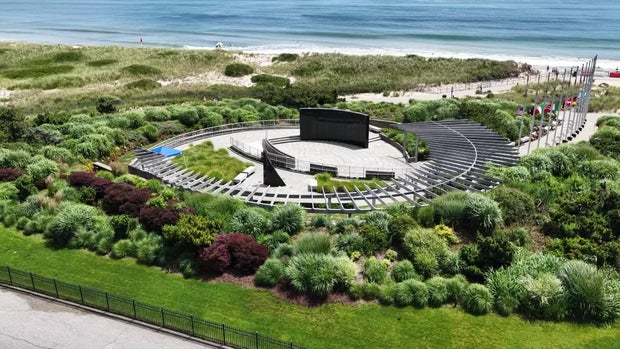 Aerial view of the TWA Flight 800 International Memorial