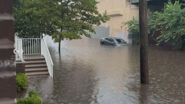 Flooded street