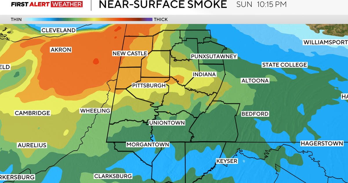 Some wildfire smoke lingers on Sunday in Pittsburgh, but sunshine and warmth return