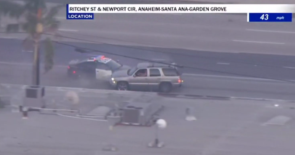 Stolen vehicle pursuit ends with successful PIT maneuver on Orange ...