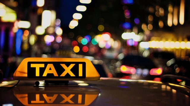 View of taxi board 
