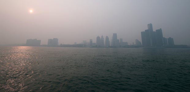 Smoke From Canadian Wildfires Descends On Detroit Area