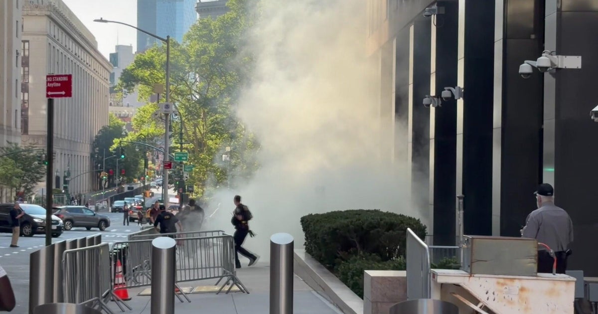 Suspect in custody after fireworks explosion outside NYC federal building