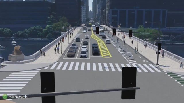 Rendering of the updated Market Street bridge 