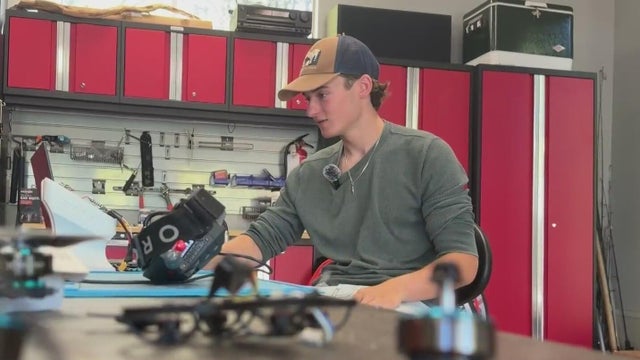 A teen designing a drone 