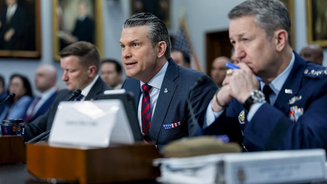 Defense Secretary Pete Hegseth speaks during a hearing in Washington, D.C., on May 12, 2026. 