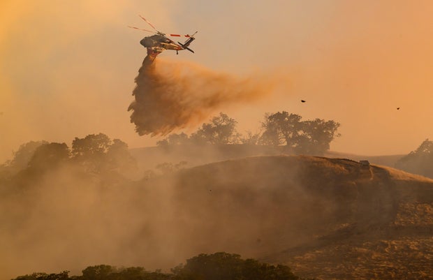 Little Fire in Sunol, south of Pleasanton, Calif. 