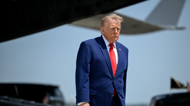 President Trump arrives for a dignified transfer at Dover Air Force Base in Dover, Delaware, on July 22, 2026. 
