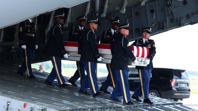 President Trump Attends Dignified Transfer For Fallen US Troops In Delaware 