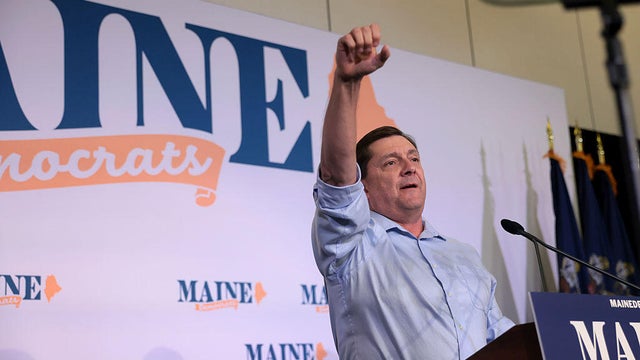 roy Jackson speaks to Maine Democratic delegates 