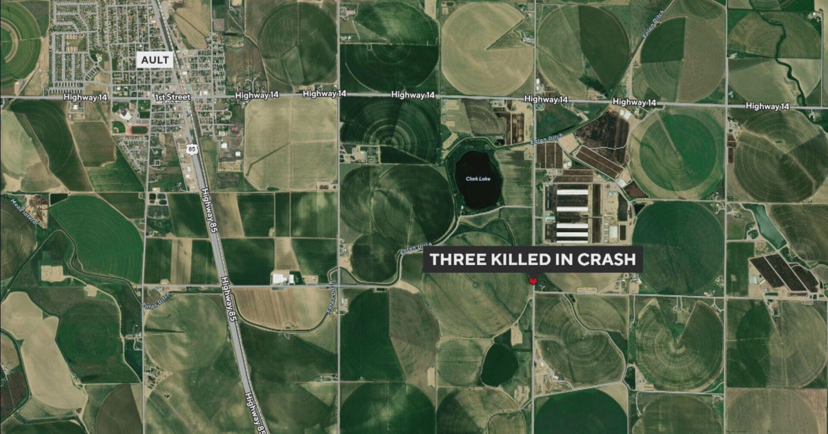 Three young adults killed, two injured in Northern Colorado crash - CBS ...
