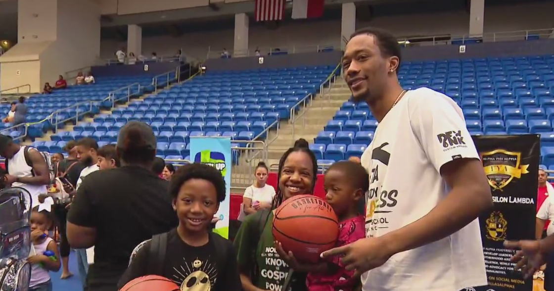 NBA forward and Duncanville native Ron Holland II gives back to his hometown at back-to-school event