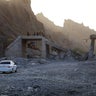 Damage caused by US strikes in Iran's Hormozgan province 
