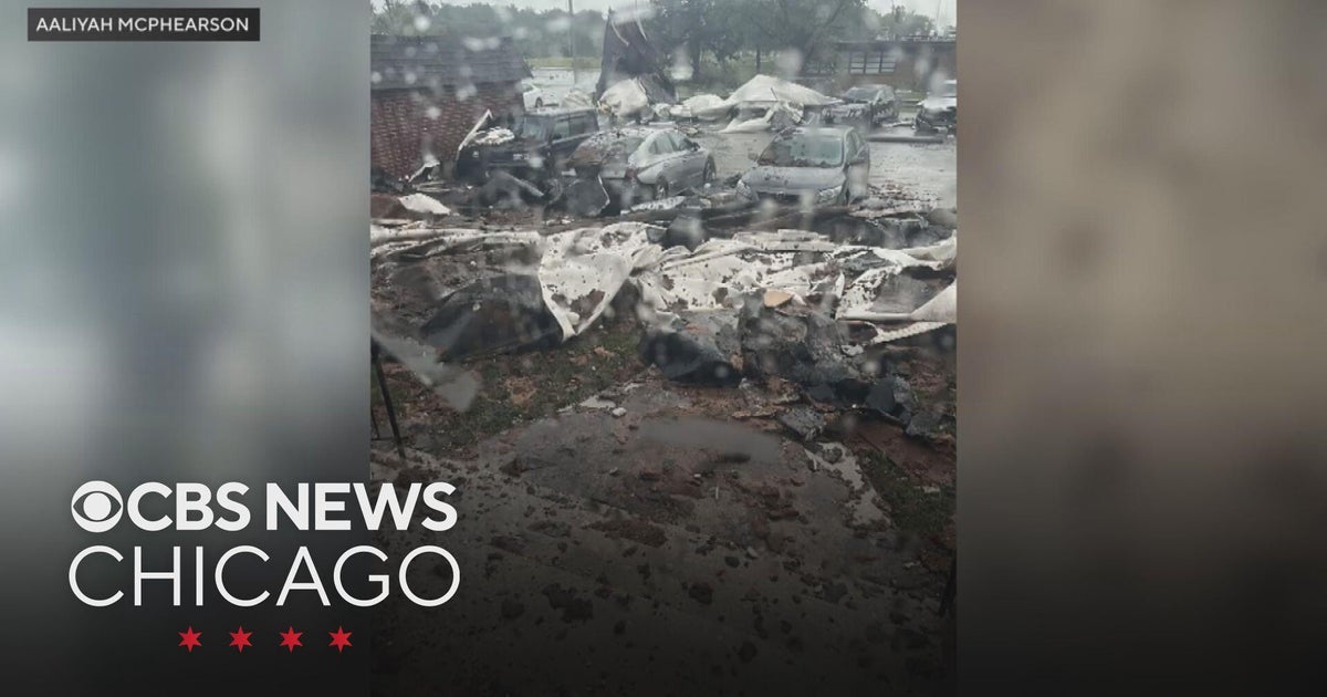 Chicago area storm victims take shelter at Red Cross locations after homes are destroyed