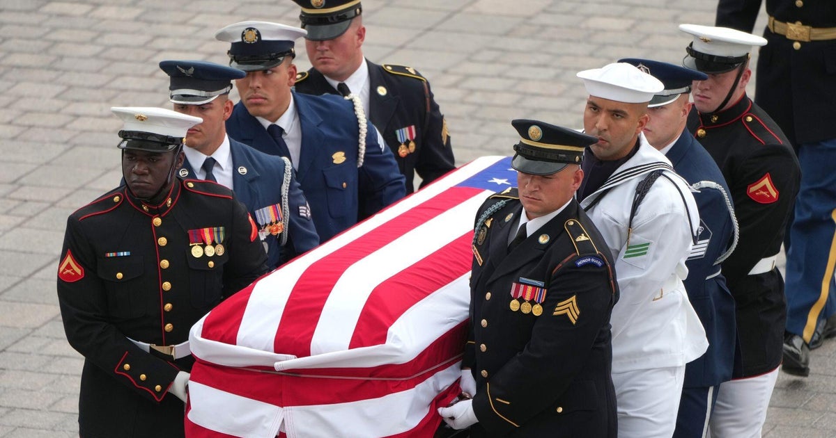 Watch: Armed forces carry Lindsey Graham's casket into U.S. Capitol