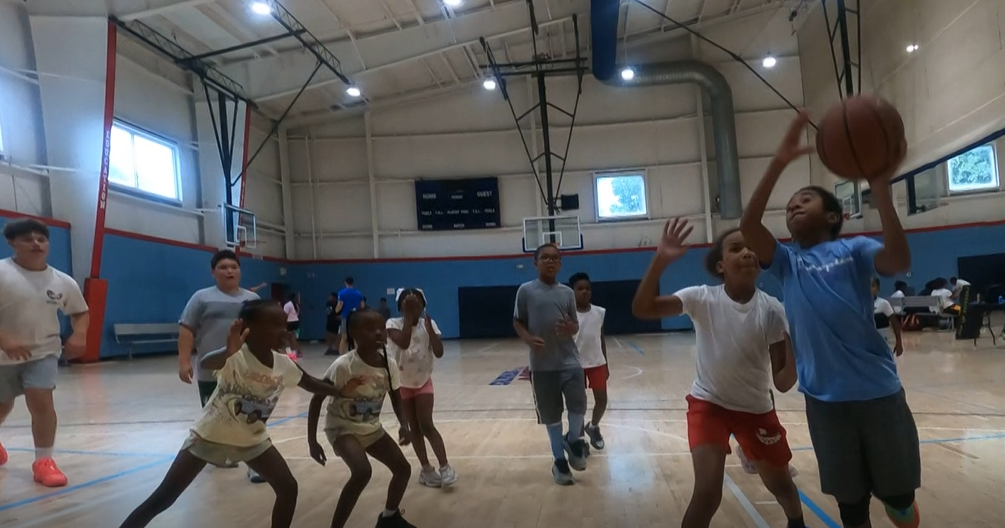 Police and kids building bonds in Baltimore County with basketball: 