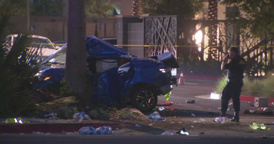 Person dead in Pomona after police pursuit ends in violent crash into palm tree
