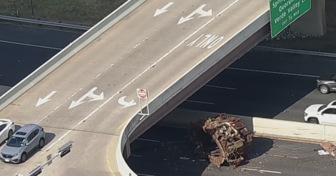 Southbound Dallas North Tollway closed at I-635 after semi loses 34,000-pound industrial-sized oven, officials say