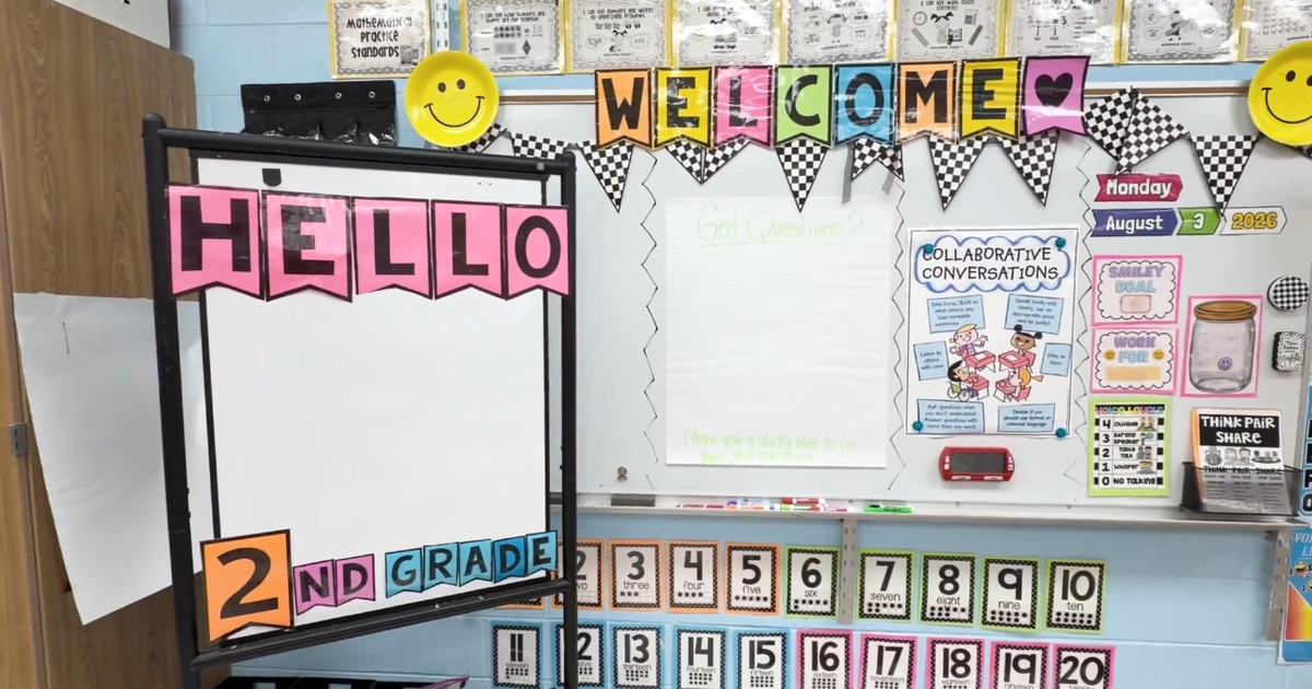 Atlanta charter school teacher puts finishing touches on classroom ahead of new year