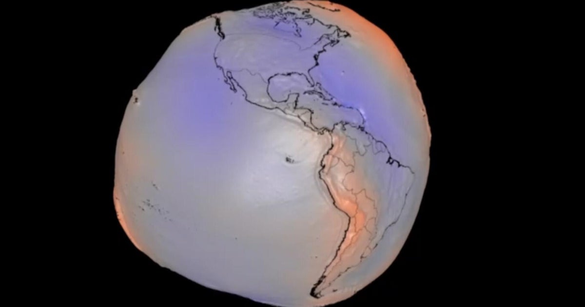 New NASA renderings show Earth as lumpy