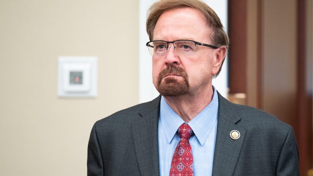 Rep. Chuck Edwards arrives at a House Budget Committee markup on July 16, 2026. 