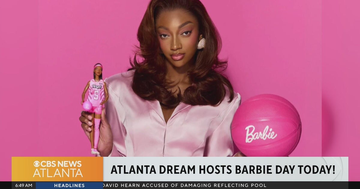Angel Reese's Barbie celebration takes over Atlanta Dream Pink Out ...