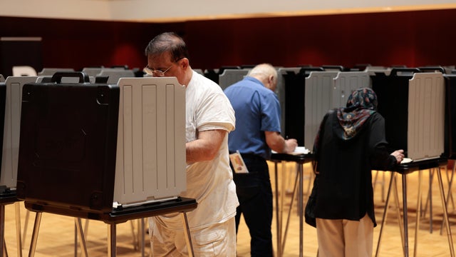 Residents Cast Ballots On The First Day Of Early Voting In Michigan Primary Election 