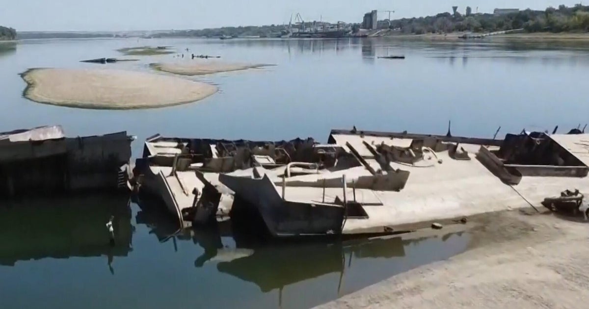 History washes ashore as Danube River dries up from drought