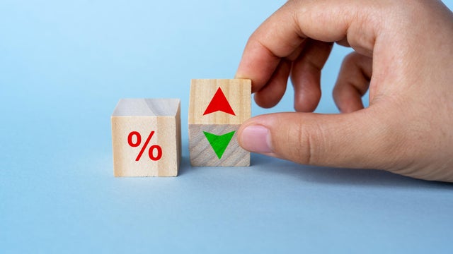 Interest Rate Percentage Rise and Fall 