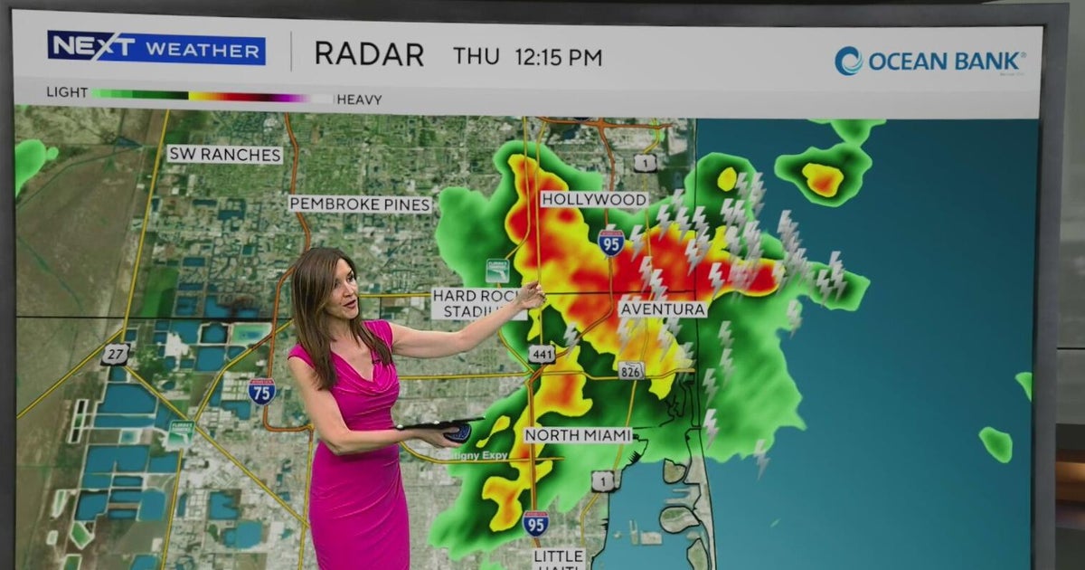 Showers, storms sweep across parts of South Florida ahead of lower rain chances this weekend