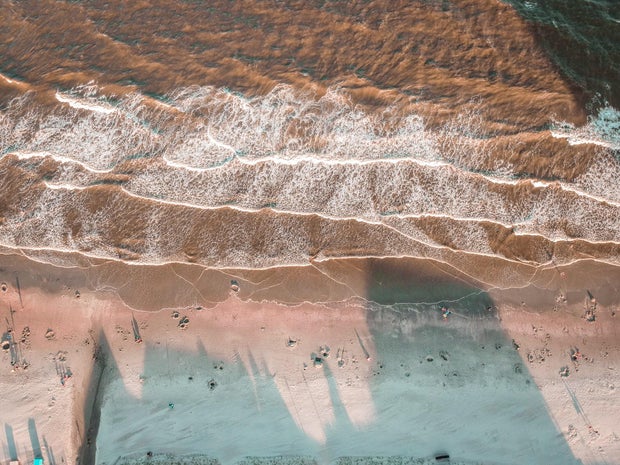 Aerial view of beach,Myrtle Beach,South Carolina,United States,USA