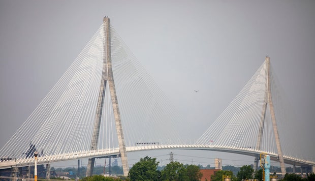 New Gordie Howe Bridge Connecting Detroit To Windsor, Canada Opens
