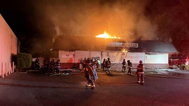 AJ's Market fire in Modesto