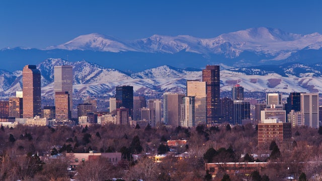 Rocky Mountains from the east 