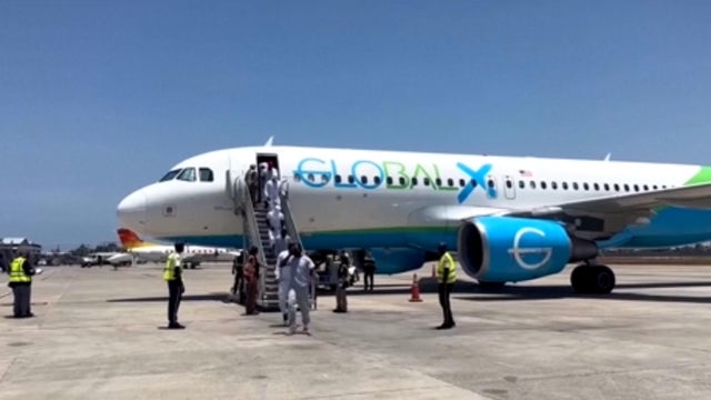 Plane carrying Haitian deportees from U.S. 