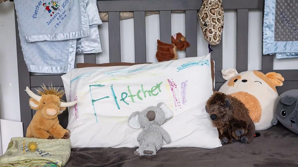 Inside shooting victim Fletcher Merkel's bedroom