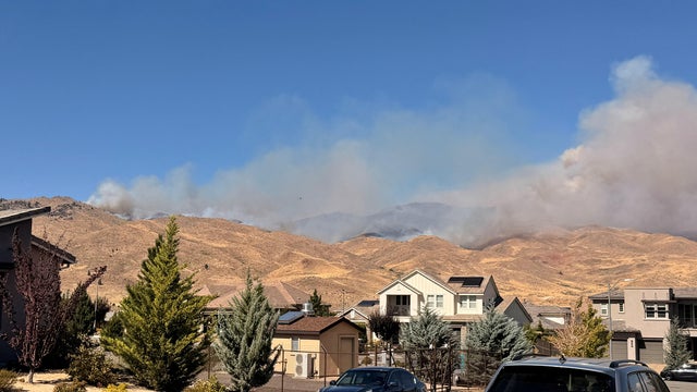 Wildfire in Reno, Nevada 
