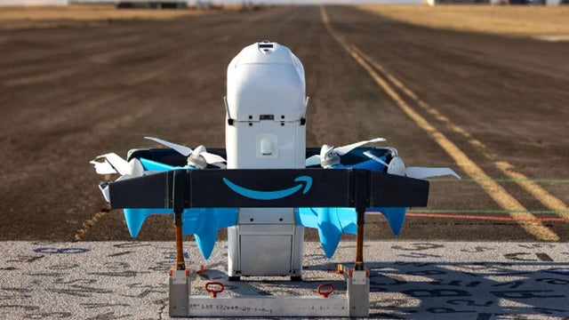 An Amazon drone 