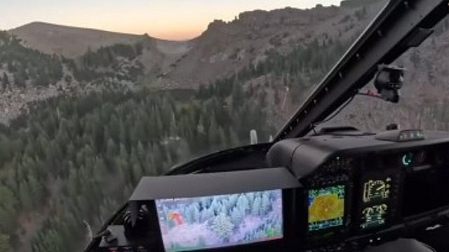 Placer County Sheriff's helicopter mountain rescue 