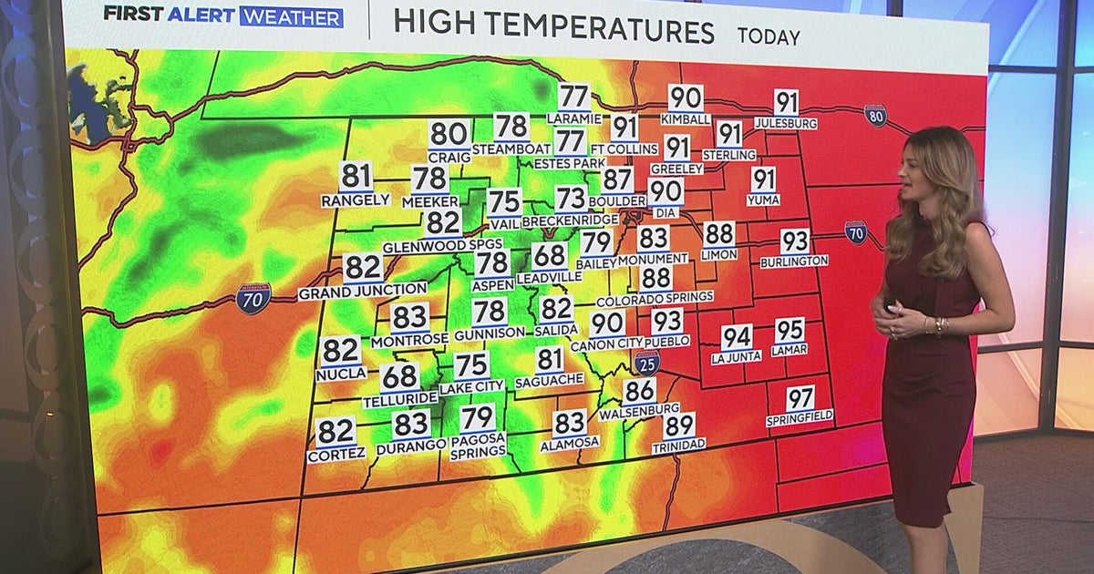 More 90 degree days in store for parts of Colorado with some isolated storm chances Wednesday