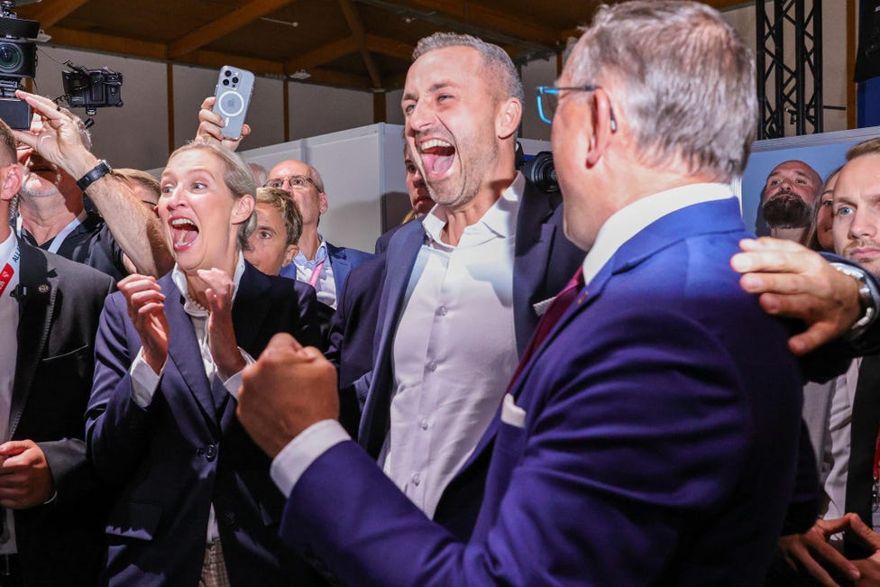 AfD wins big in German regional election, falls short of outright majority
