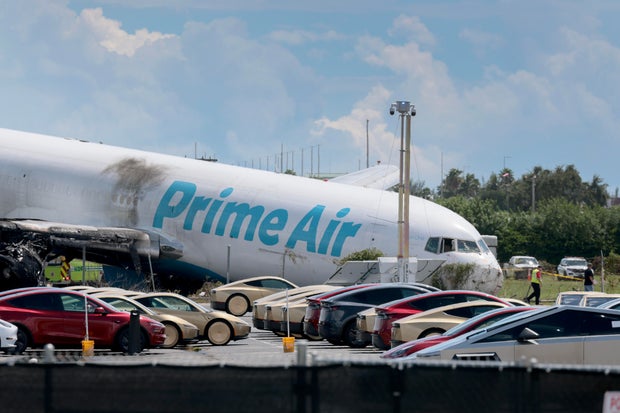 Amazon Cargo Plane Crashes At Miami International Airport