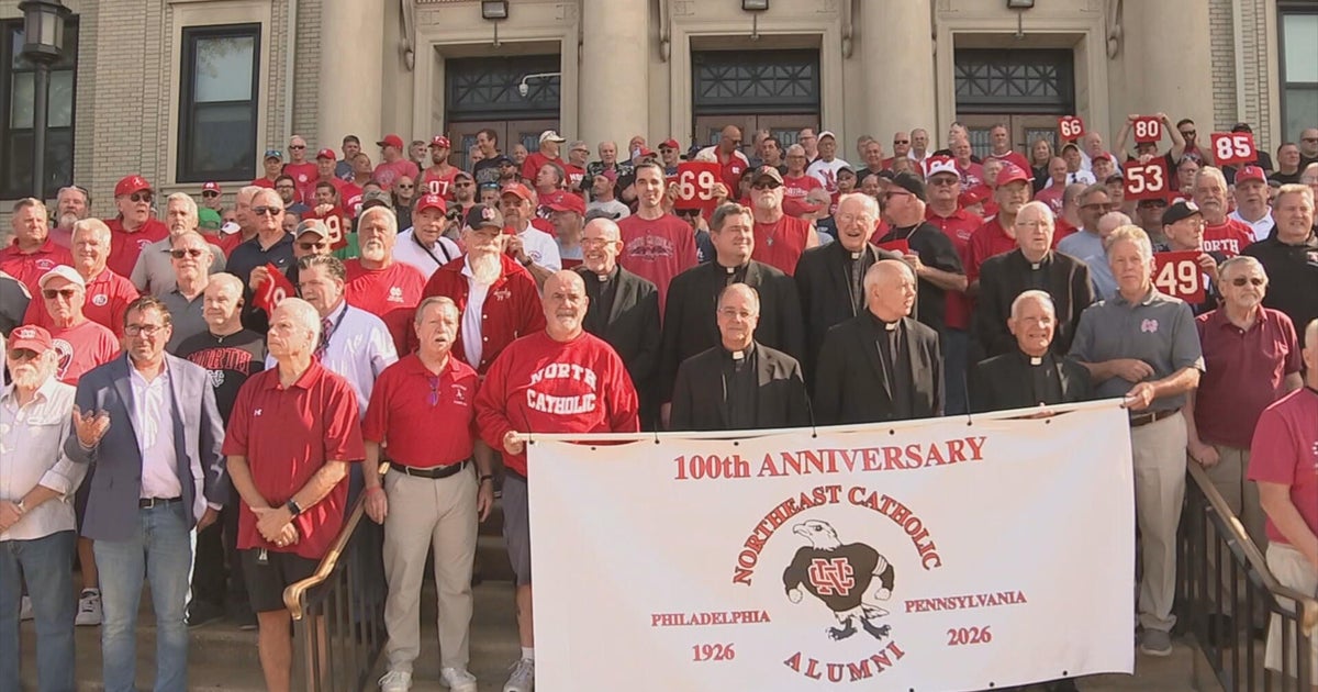 Northeast Catholic High School gather for class picture years in making: 