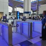 Biometric e-gates at Newark Airport 