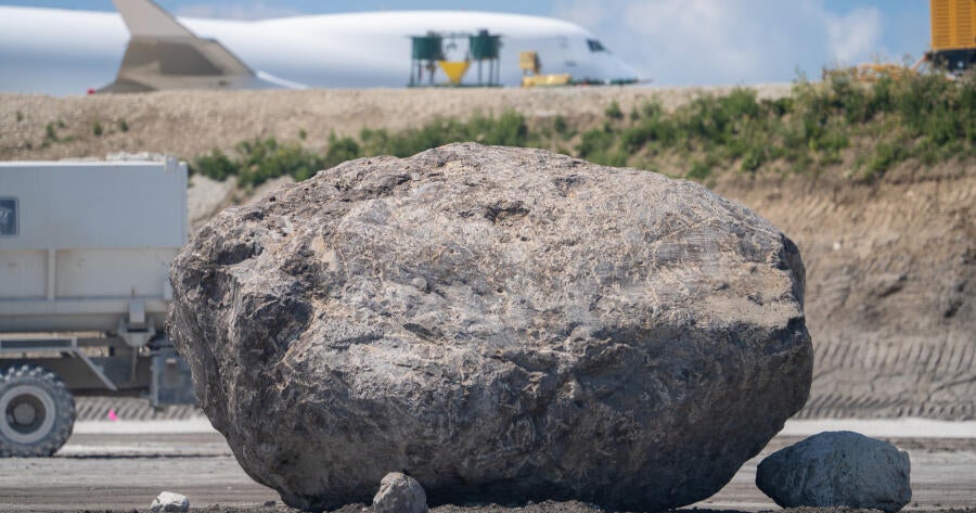 Contest open for name for big boulder dug up at O'Hare International Airport