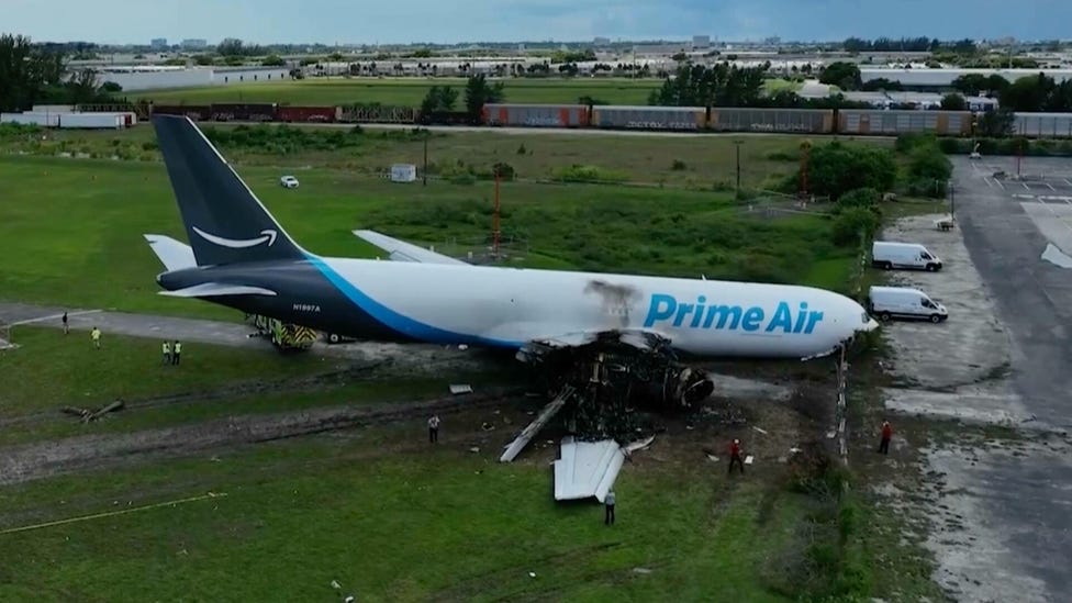 NTSB releases footage of Miami cargo plane crash site