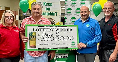 cbsnews.com - Madeline  Bartos - After winning $3 million from scratch-off, Pennsylvania man plans to retire and travel with his wife