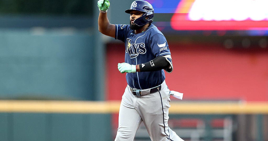 Junior Caminero hits AL-leading 39th homer as Rays crush Braves 7-1 ...